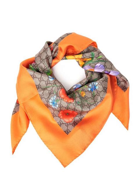 gucci scarf oranges|farfetch gucci scarf.